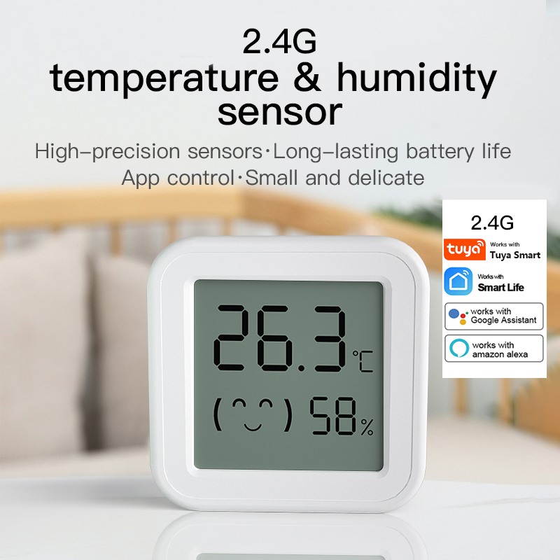 Digital Hygrometer Probe - Bluetooth Temperatuur-vochtigheidssensor Mini LCD-scherm Smart Tuya