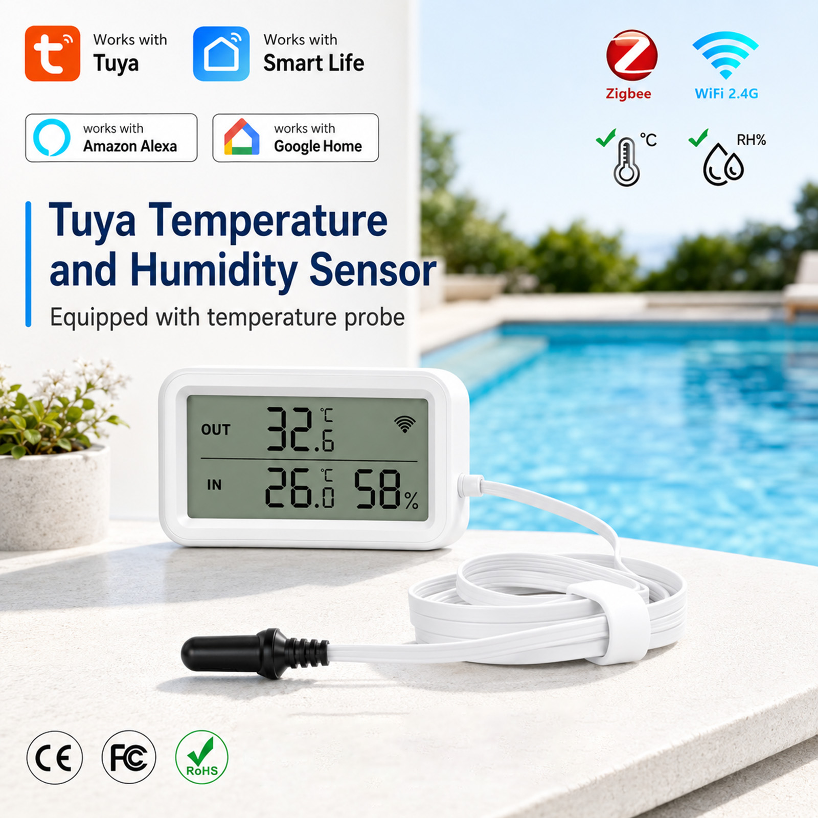 Externe waterdichte temperatuu - Digital Hygrometer Probe recensie en prijs