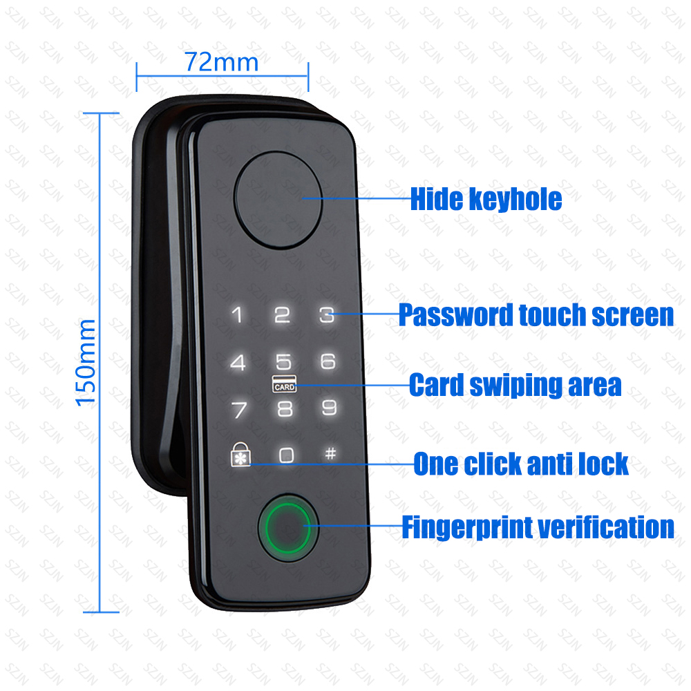 TTLock Auto Smart Vingerafdruk - Glass Door Hinge recensie en prijs