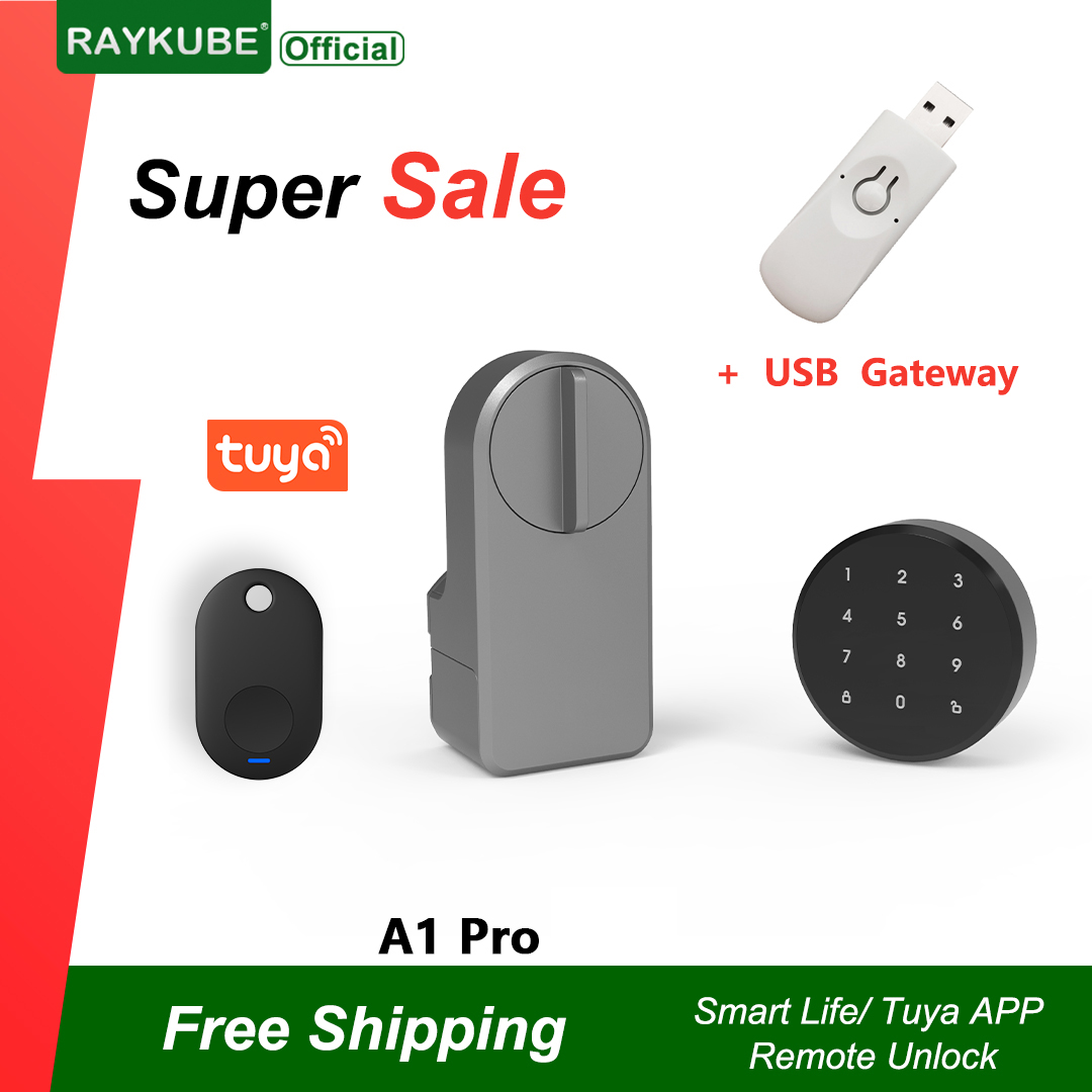 RAYKUBE A1 Pro Tuya BEL Smart  - Glass Door Hinge recensie en prijs
