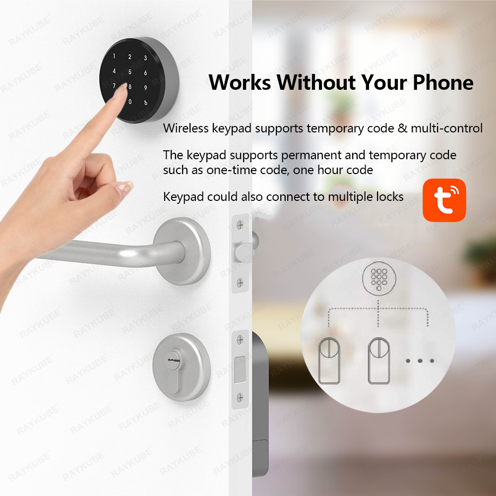 RAYKUBE A1 Pro Tuya BEL Smart  - Glass Door Hinge recensie en prijs