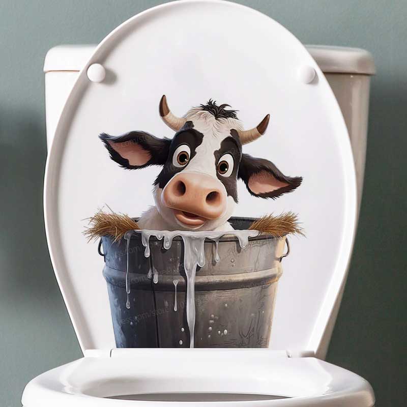 Leuke koe muurstickers zelfkle - Pvc Panel Background recensie en prijs