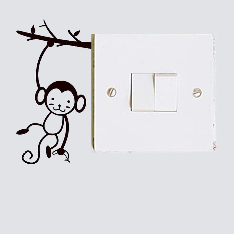 Zwart Leuke Aap Opknoping Boom - Pvc Panel Background recensie en prijs