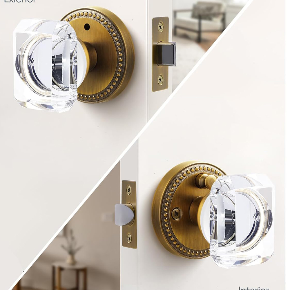 Deurklink van geborsteld krist - Glass Door Hinge recensie en prijs
