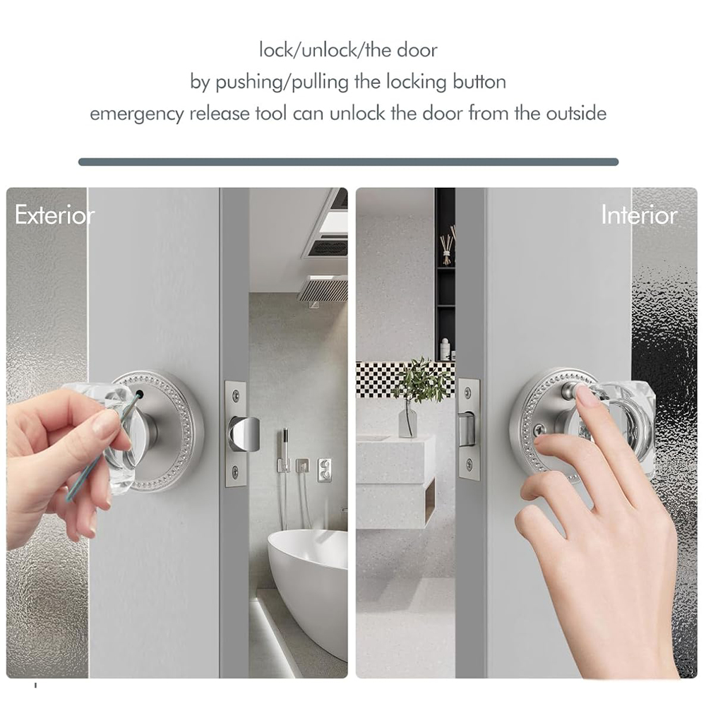 Deurklink van geborsteld krist - Glass Door Hinge recensie en prijs